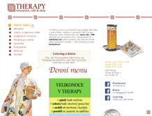 Tablet Screenshot of cafe-therapy.cz